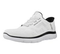 SKECHERS Summits - Zapatos para Hombre, Blanco/Negro, 41 EU