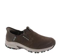 Skechers Sunapee - Tenis sin Cordones para Mujer Hillcrest, Oscuro/Gris Pardo, 37 EU