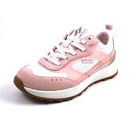 Skechers SUNNY STREET SHINY JOGGER, Zapatillas para Mujer, Lt Pink Suede/Mesh/Tpu Trim, 39 EU