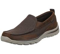 Skechers Superior Milford, Mocasín Hombre, Marrón Claro, 47.5 EU