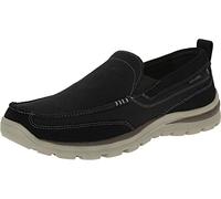 Skechers Superior Milford, Mocasines Hombre, Black, 42.5 EU