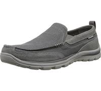 Skechers Superior Milford, Mocasines Hombre, Grey, 45.5 EU
