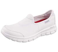 Skechers Sure Track, Zapatos Mujer, Blanco White Leather, 38 EU