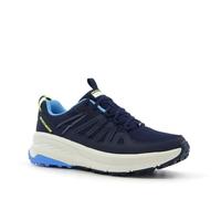 Skechers Switch Back, Cascadas traseras de Interruptor Mujer, Tela sintética Azul Marino con Ribete Azul, 41 EU