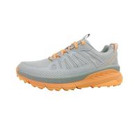 Skechers Switch Back, Cascadas traseras de Interruptor Mujer, Tela sintética Gris Claro con Ribete Coral, 39.5 EU