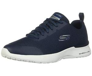 Skechers Synergy Loving Life - Zapatillas Deportivas para Mujer, Ribete sintético de Punto Azul Marino, 42.5 EU