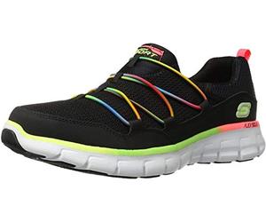 Skechers Synergy Loving Life, Zapatillas Mujer, Negro BKW, 39.5 EU