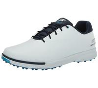 Skechers Tempo Waterproof Golf Shoes, Zapatillas Hombre, Color Blanco y Azul Marino, 45 EU Ancho