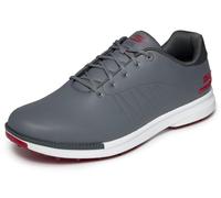 Skechers Tempo Waterproof Golf Shoes, Zapatillas Hombre, Grey Synthetic/Red Trim, 42.5 EU