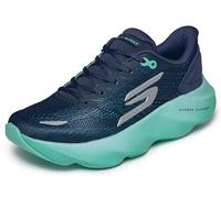 Skechers Tenis Aero Burst para Mujer, Azul Marino/Aguamarina, 37 EU