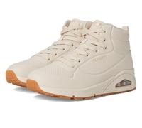 Skechers Tenis altos Uno-Stand para mujer, Blanco sucio, 39.5 EU
