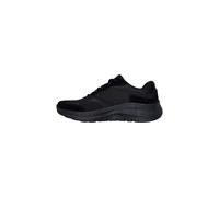 Skechers Tenis Arch Fit 2.0 para Hombre, Borde Duraleather de Malla de Ante Negro, 45.5 EU