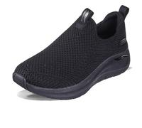 Skechers Tenis Arch Fit 2.0 para Mujer, Ribete Negro de Punto plomizo, 37.5 EU