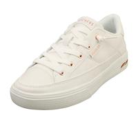 Skechers Tenis Arch Fit Arcade para Mujer - On My WaySneaker, Duraleather Blanco, 37 EU