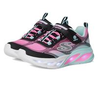 Skechers Tenis Cosmic Glow para niña, Negro/Multi, 4 Big Kid