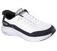 Skechers Tenis de Espuma Contour para Hombre, Ajuste cómodo, Manos Libres, Malla Blanca Duraleather Ribete Negro, 45 EU