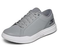 Skechers Tenis de Golf Drive 6 Arch de Piel de Ajuste Relajado sin Pinchos para Hombre, Gris, 41 EU