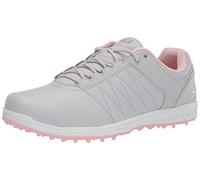Skechers Tenis de golf Go Pivot sin clavos para mujer, Gris claro/rosa., 36.5 EU