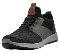 Skechers Tenis Delson-Camden de ajuste clásico para hombre, Negro/Gris, 8.5 X-Wide