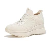 Skechers Tenis deportivos clásicos de corte superior para mujer, Natural, 38.5 EU