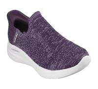Skechers Relaxed Fit Sport, Zapatillas Mujer, Dark Purple Knit/Purple Trim, 37 EU