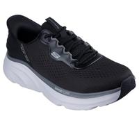 Skechers Tenis D'lux Vapor para Hombre, Malla Negra con Ribete de carbón termofusible, 45 EU