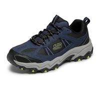 Skechers Stamina at, Trekking de Corte bajo Hombre, Malla sintética Azul Marino con Ribete Negro, 45.5 EU
