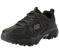Skechers Tenis Stamina AT, Trekking corte bajo, Ribete de malla sintética negra, 41 EU