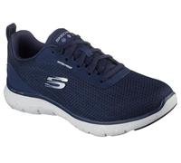 Skechers Tenis Flex Appeal 5.0 Fresh Trekpara Mujer, Ribete de Malla Azul Marino, 39.5 EU