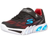 Skechers 400137l Bkrb, Zapatillas, Negro sintético Rojo Azul Ribete, 27.5 EU