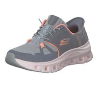 Skechers Tenis Glide-Step Pro sin Cordones para Mujer, Gyor = Gris/Naranja, 35 EU