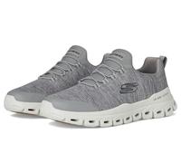 Skechers Tenis Glide-Step RYLA para Hombre, Gris, 10.5 Wide | Glide-Step, espuma viscoelástica refrigerada por aire, lavable a máquina, vegano, cierre redondo de encaje elástico