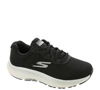 Skechers Tenis Go Run Consistent 2.0 Fast Pace para Mujer, Tela Negra y Ribete Plateado, 40 EU