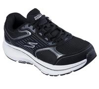 Skechers Tenis Go Run Consistent 2.0 para Mujer, Piel Negra con Ribete metálico y Ribete Blanco, 37.5 EU