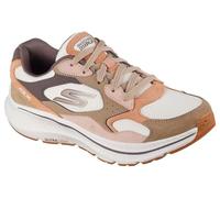 Skechers Go Run Consistent 2.0 Retro Stride, Zapatillas Mujer, Light Brown Suede/Trim, 38 EU