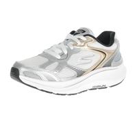 Skechers Tenis Go Run Consistent 2.0 Volt para Mujer, Piel Blanca y Ribete Plateado, 41 EU