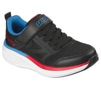 Skechers Tenis Go Run Elevate 2.0 Find para niño, Negro Textil Negro Sintético Rojo Azul, 12.5 UK Child