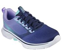 Skechers Go Walk 7 Hailey, Zapatillas Mujer, Navy Textile/Aqua Trim, 36 EU