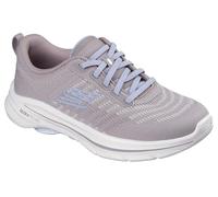 Skechers Tenis Go Walk 8 Britt para Mujer, Tela Gris Topo con Ribete Azul, 42 EU