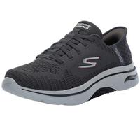 Skechers Tenis Go Walk Arch Fit 2.0-Grand para Hombre, Carbón/Rojo, 7 X-Wide