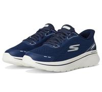 Skechers Tenis Go Walk Arch Fit N-Joy Emory para Mujer, Tela Azul Marino, Ribete Blanco, 41 EU