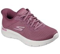 Skechers Tenis Go Walk Flex Carla para Mujer, Ribete Textil borgoña, 42 EU