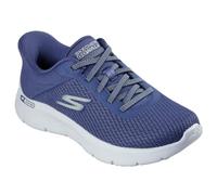 Skechers Tenis Go Walk Flex Carla para Mujer, Tela Azul y Ribete Verde, 37 EU
