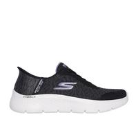 Skechers Tenis Go Walk Flex Kaylee para Mujer, Tela Negra con Ribete Lavanda, 40 EU