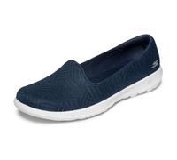 Skechers Tenis Go Walk Lite para Mujer, de Malla sin Cordones, Sweet GAL, Azul Marino, 38.5 EU
