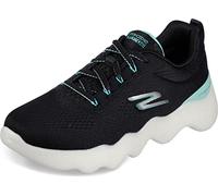 Skechers Tenis GO Walk Massage Fit para mujer, Negro, turquesa, 36.5 EU
