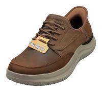 Skechers Tenis Hasting Rory para Hombre, Piel sintética marrón Oscuro, 41 EU