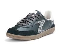 Skechers Tenis Hotshot Shimmering Spotspara Mujer, Cuero Duralteather Negro, Ribete Blanco, 40 EU