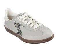 Skechers Tenis Hotshot Shimmering Spotspara Mujer, Ribete de Piel Duraleather Gris Pardo, 40 EU