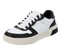 Skechers Tenis Jade Best in Classpara Mujer, Borde Duraleather Blanco y Negro, 39 EU
